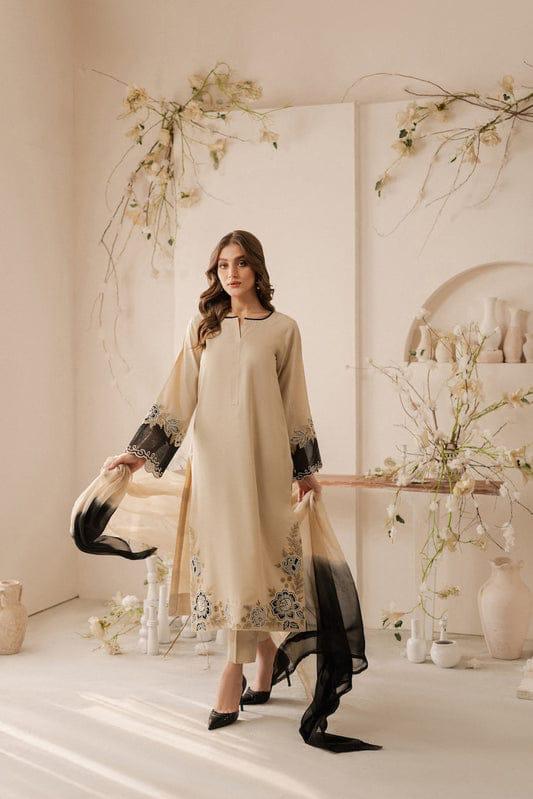 Safoora Embroidered 3-piece lawn suit