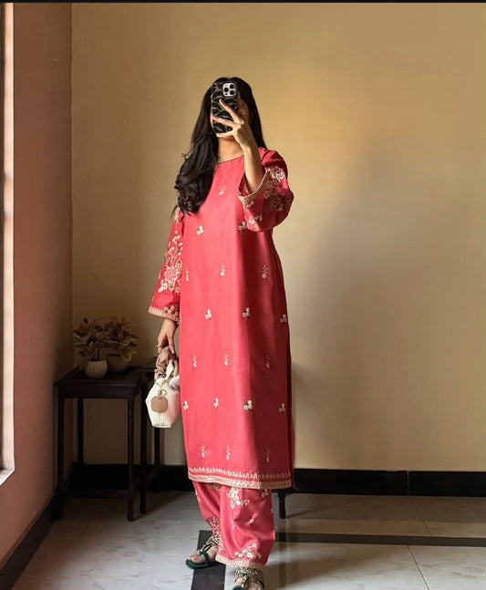 FABEEHA EMBROIDERED 2PC